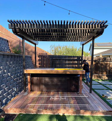 Cedar Decking in Arcadia