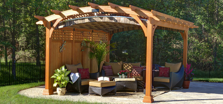 Modern Wood Pergola Installation in Arcadia, CA